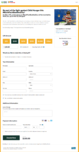 Backpack Buddies Day donation page