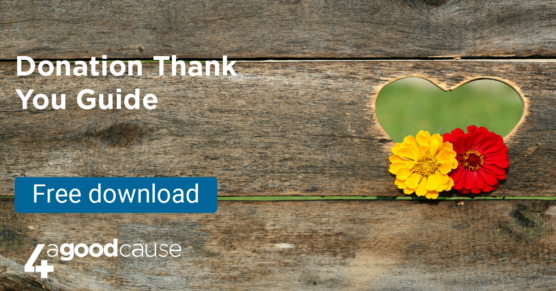 Download your Donation Thank You Guide for ideas to thank: