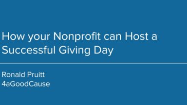 How your Nonprofit can Host a Successful Giving Day