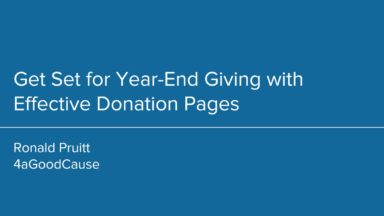 Get Set for Year-End Giving with Effective Donation Pages