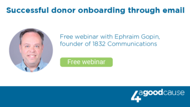 Successful donor onboarding through email