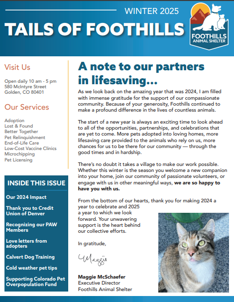 PAW Member Newsletter