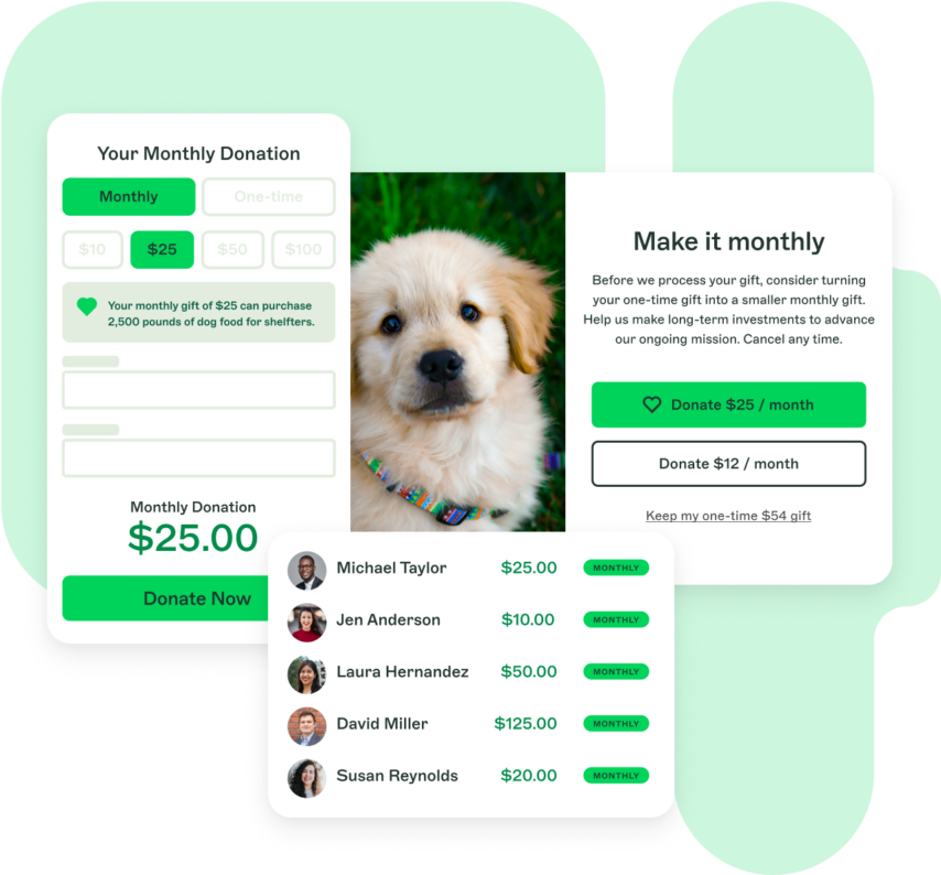 Monthly Giving Programs for Nonprofits | Tools & Resources | 4aGoodCause