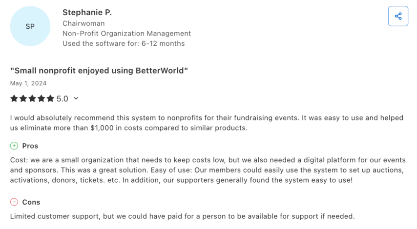 Stephanie P.'s review