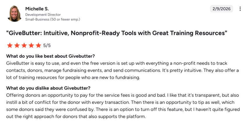 Michelle S.'s review