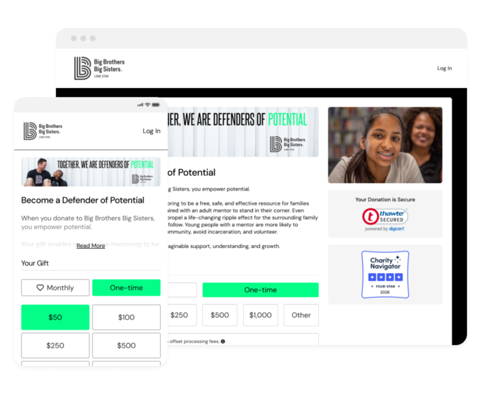 4aGC Hero Image - Donation forms that raise more without the complexity